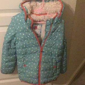 Cozy Mini Boden coat . Size 6-7yrs.